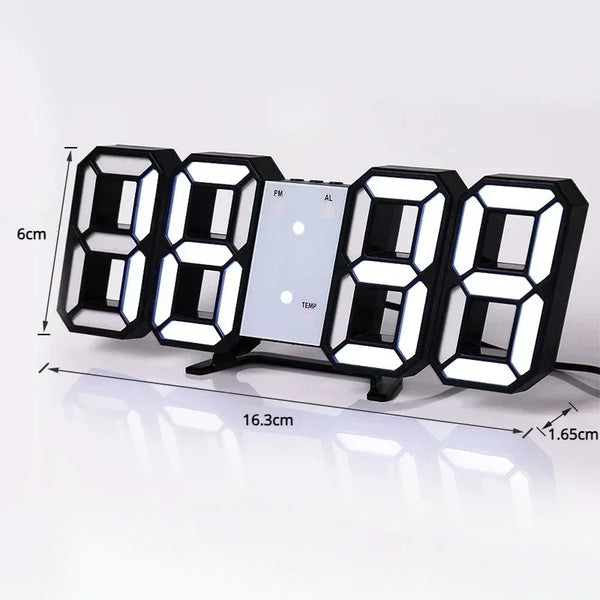 Glowing 3D LED Wall Clock