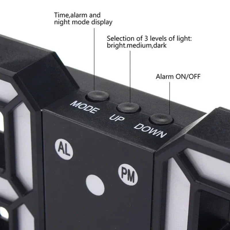 Glowing 3D LED Wall Clock